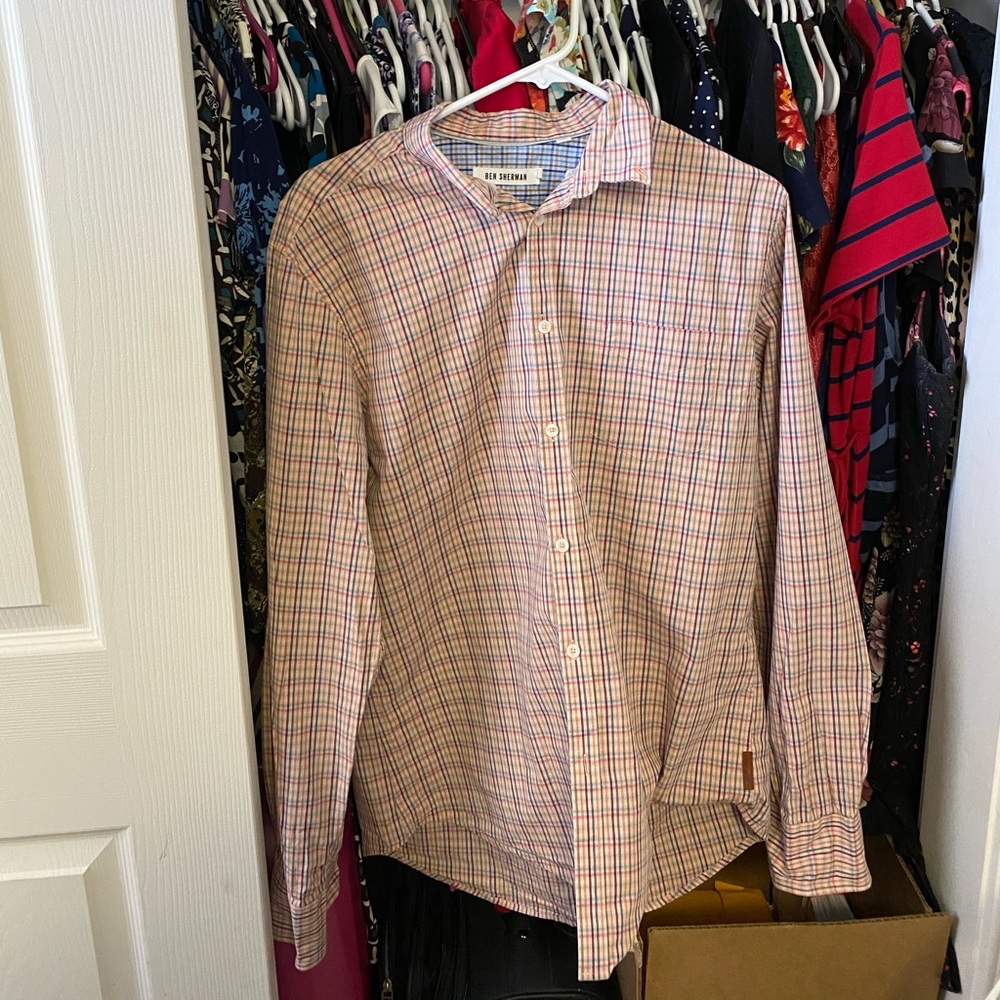 Ben Sherman Grid pattern long sleeved shirt